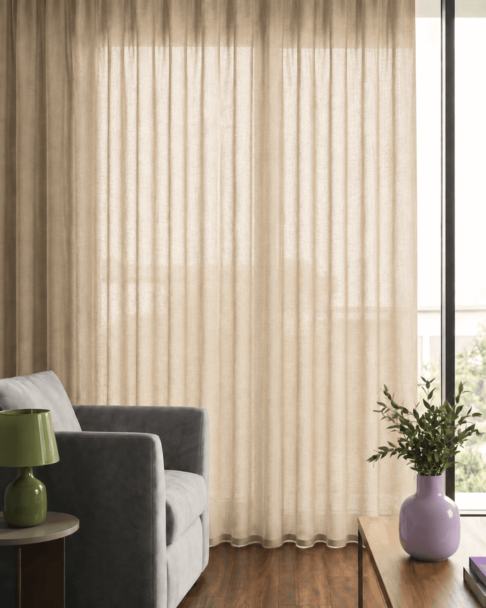 ARUBA – Valoa himmentävä verho, vaaleanbeige – wavegardin