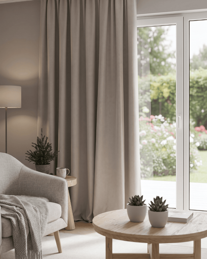 NOVA – Pimennysverho, beige – wavegardin